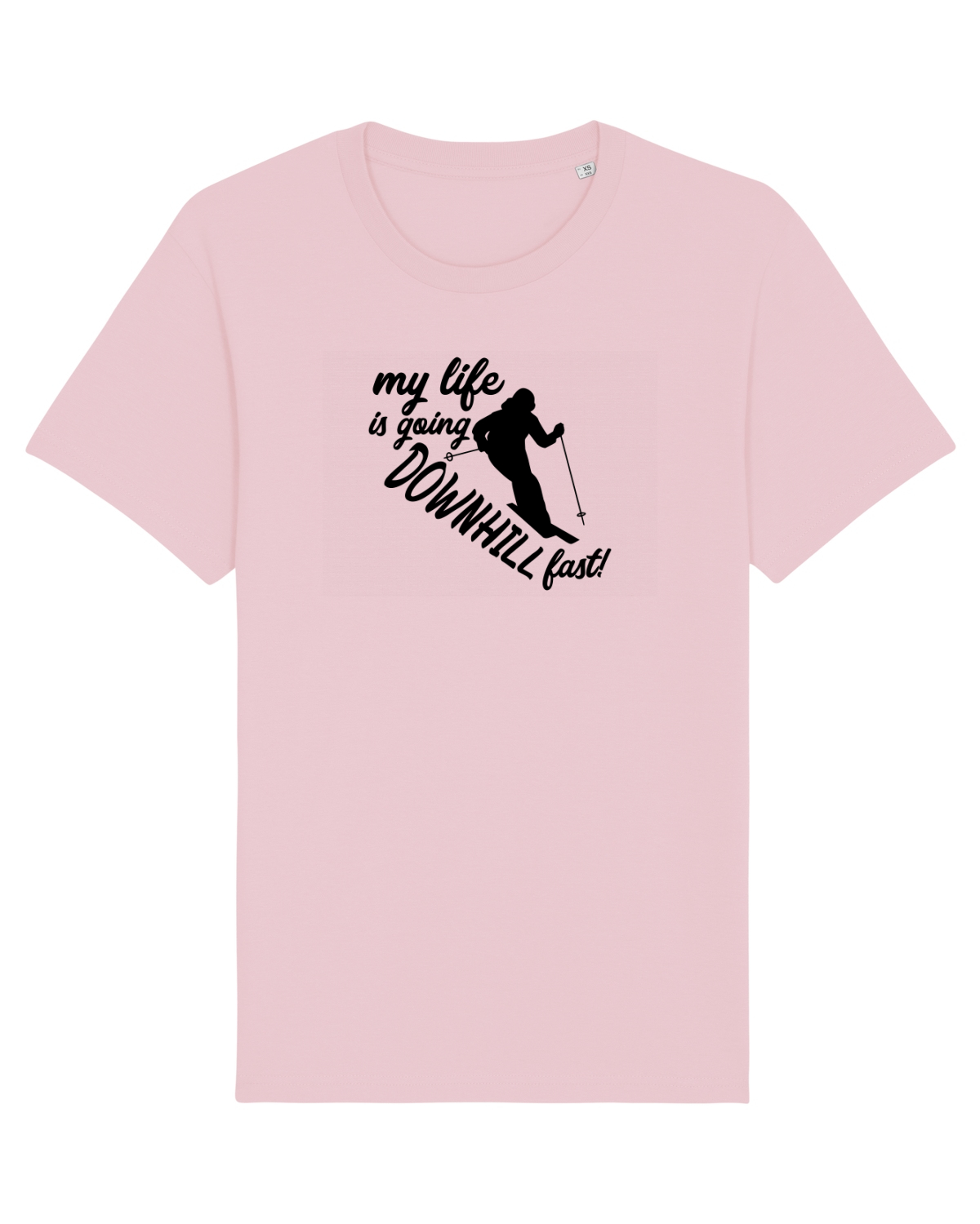 Tricou mânecă scurtă Unisex Rocker Cotton Pink