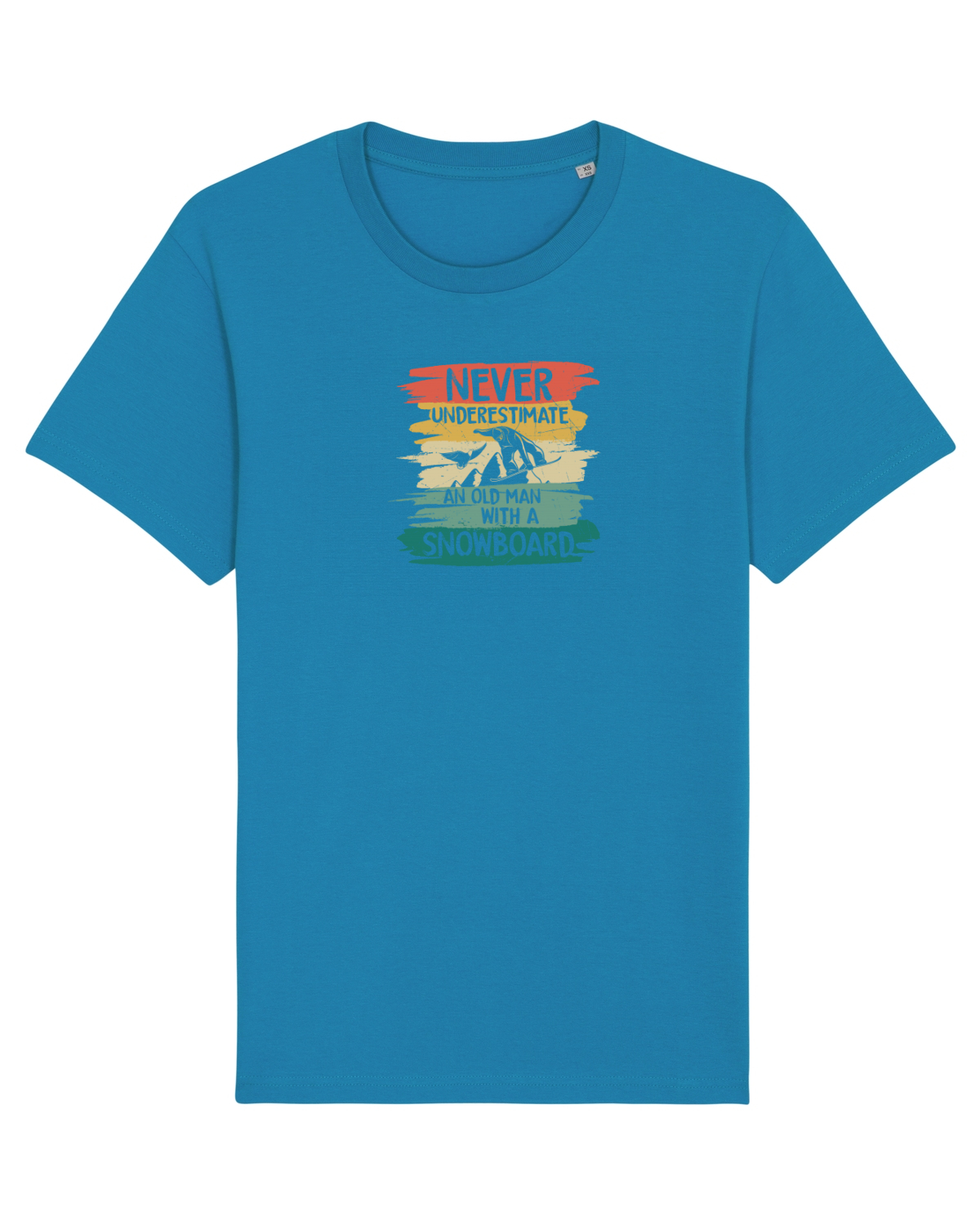 Tricou mânecă scurtă Unisex Rocker Azur