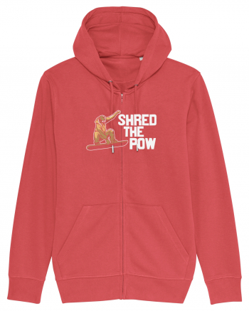 Shred The Pow Carmine Red