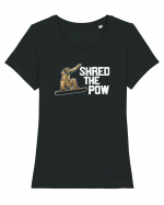 Shred The Pow Tricou mânecă scurtă guler larg fitted Damă Expresser