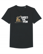 Shred The Pow Tricou mânecă scurtă guler larg Bărbat Skater