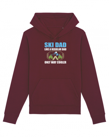 Ski Dad Like a Regular Dad Only Way Cooler Burgundy