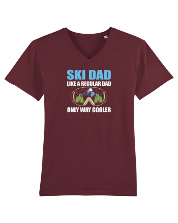 Ski Dad Like a Regular Dad Only Way Cooler Burgundy