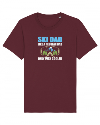 Ski Dad Like a Regular Dad Only Way Cooler Burgundy