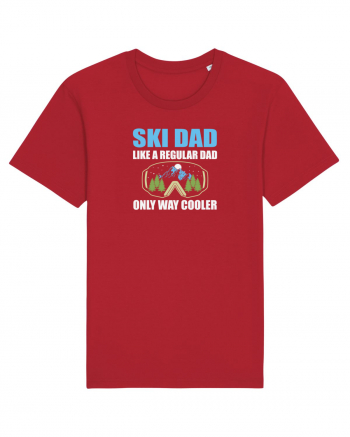 Ski Dad Like a Regular Dad Only Way Cooler Red