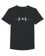 Ski Lover Tricou mânecă scurtă guler larg Bărbat Skater