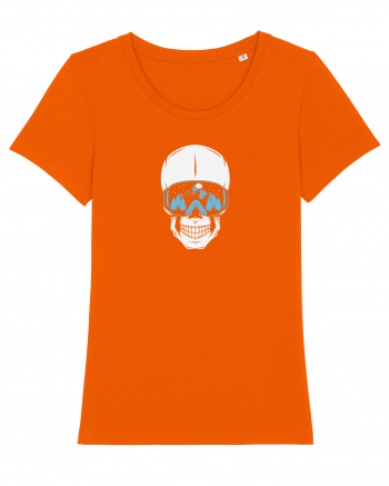 Ski Skull Bright Orange