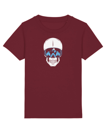 Ski Skull Burgundy