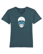 Ski Skull Tricou mânecă scurtă guler V Bărbat Presenter
