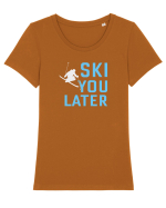 Ski You Later Tricou mânecă scurtă guler larg fitted Damă Expresser