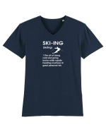 Ski-ing Tricou mânecă scurtă guler V Bărbat Presenter