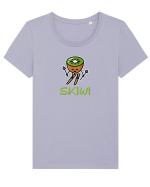 Skiwi Tricou mânecă scurtă guler larg fitted Damă Expresser