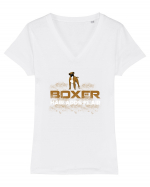 BOXER Tricou mânecă scurtă guler V Damă Evoker