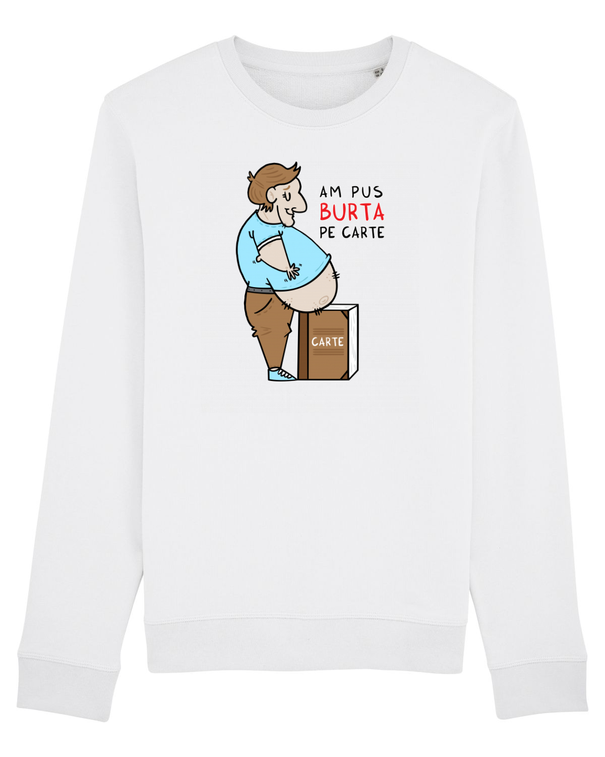 Bluză mânecă lungă Unisex Rise White