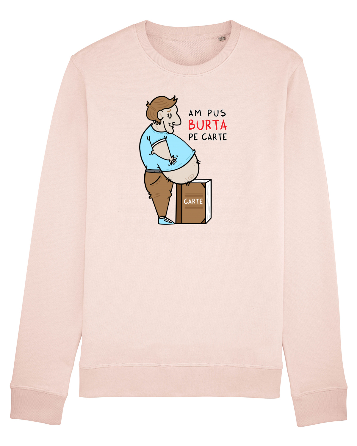 Bluză mânecă lungă Unisex Rise Candy Pink