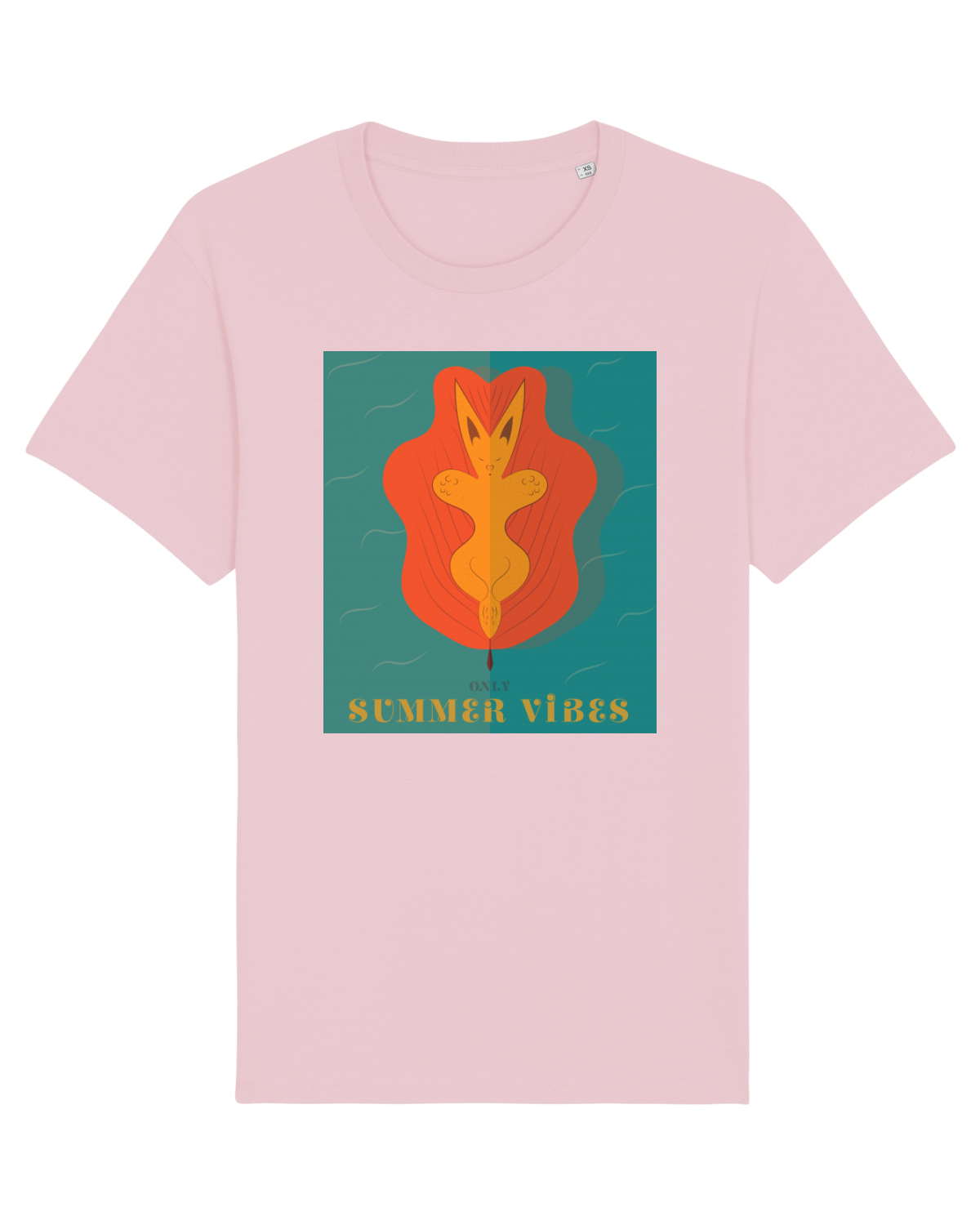 Tricou mânecă scurtă Unisex Rocker Cotton Pink