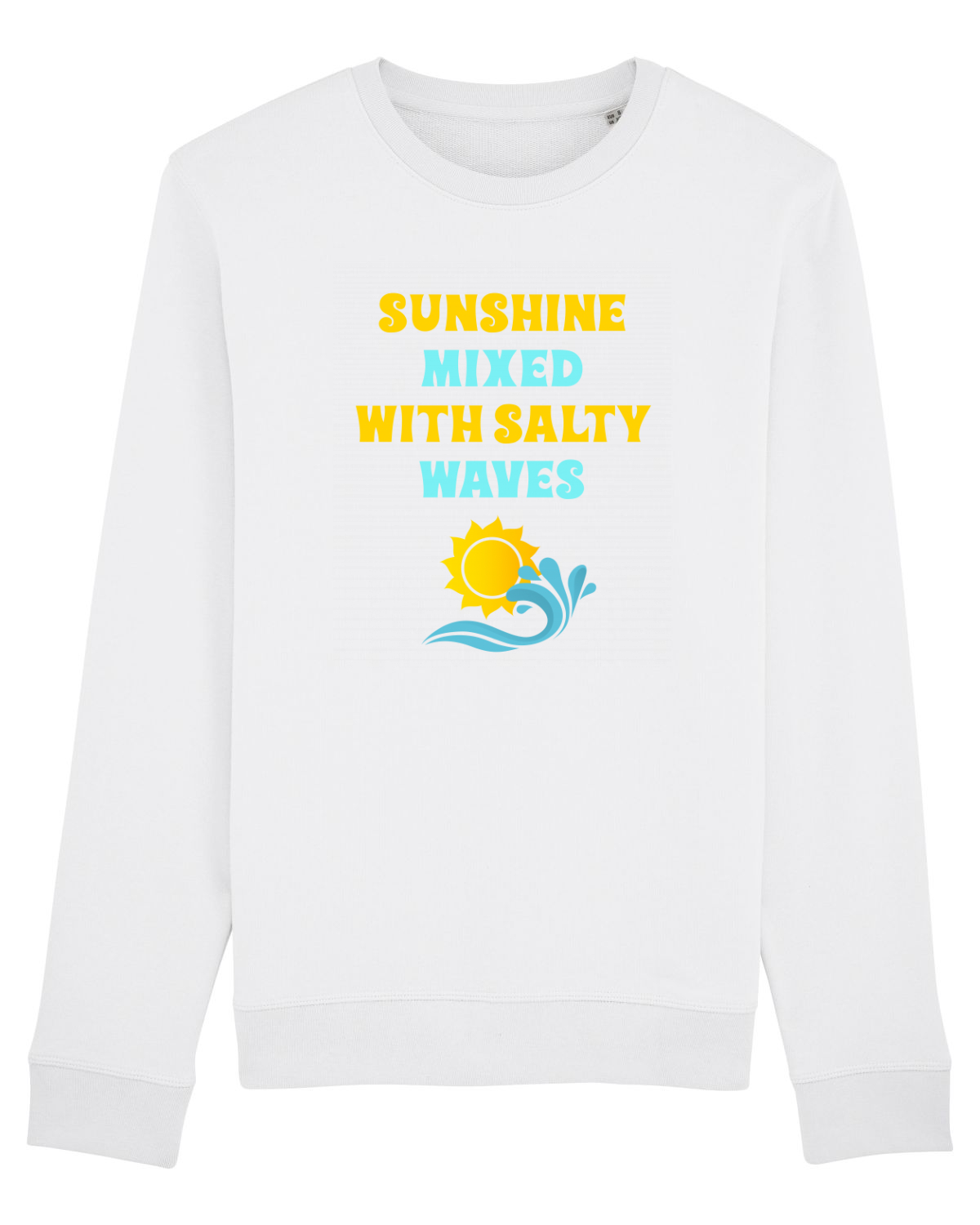 Bluză mânecă lungă Unisex Rise White