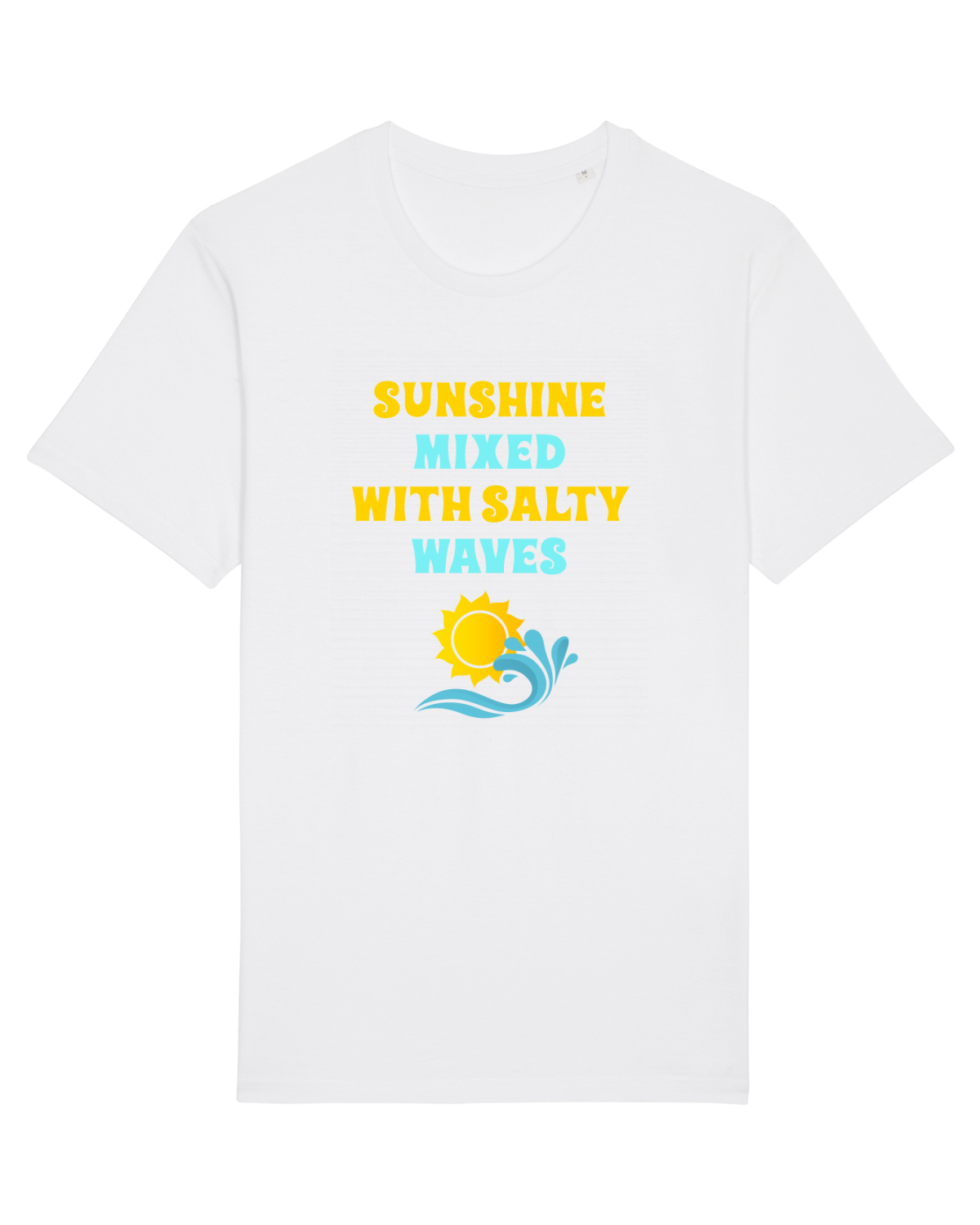 Tricou mânecă scurtă Unisex Rocker White