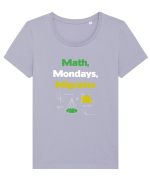 MATH Tricou mânecă scurtă guler larg fitted Damă Expresser