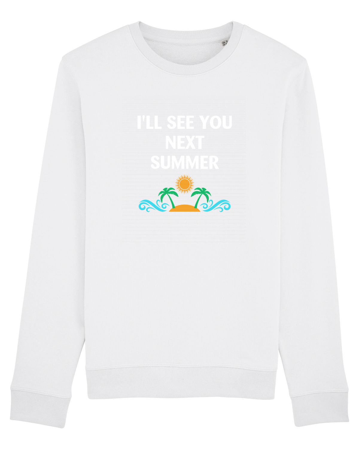 Bluză mânecă lungă Unisex Rise White