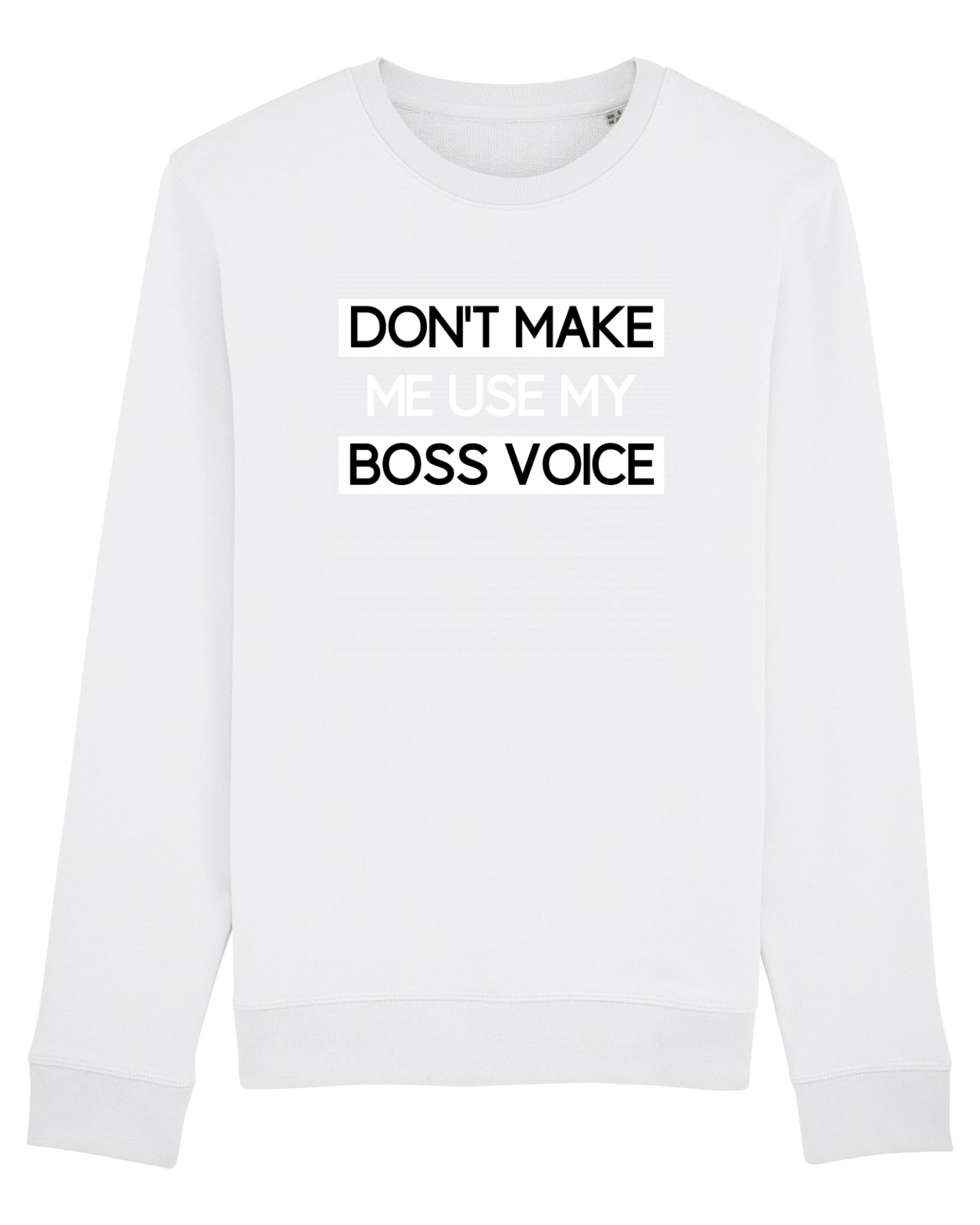 Bluză mânecă lungă Unisex Rise White