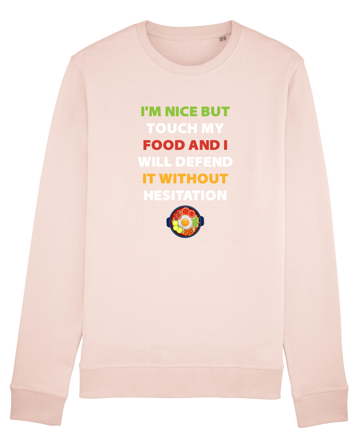 Bluză mânecă lungă Unisex Rise Candy Pink