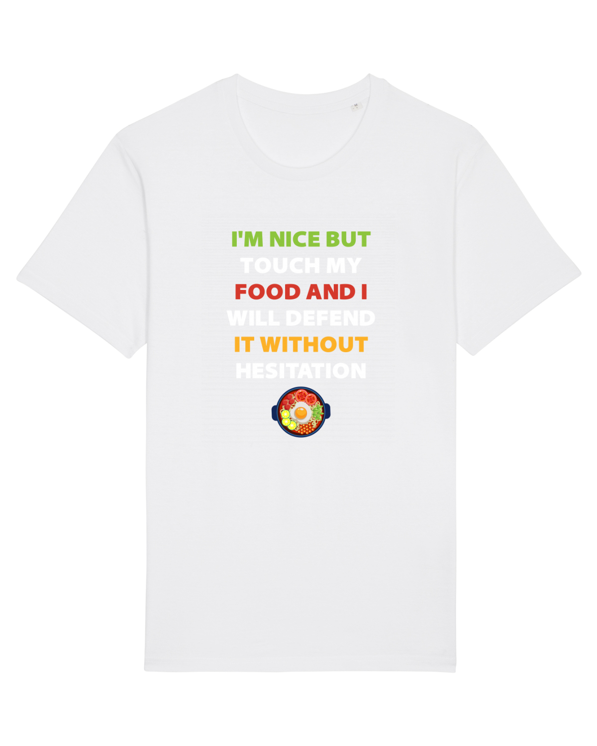 Tricou mânecă scurtă Unisex Rocker White