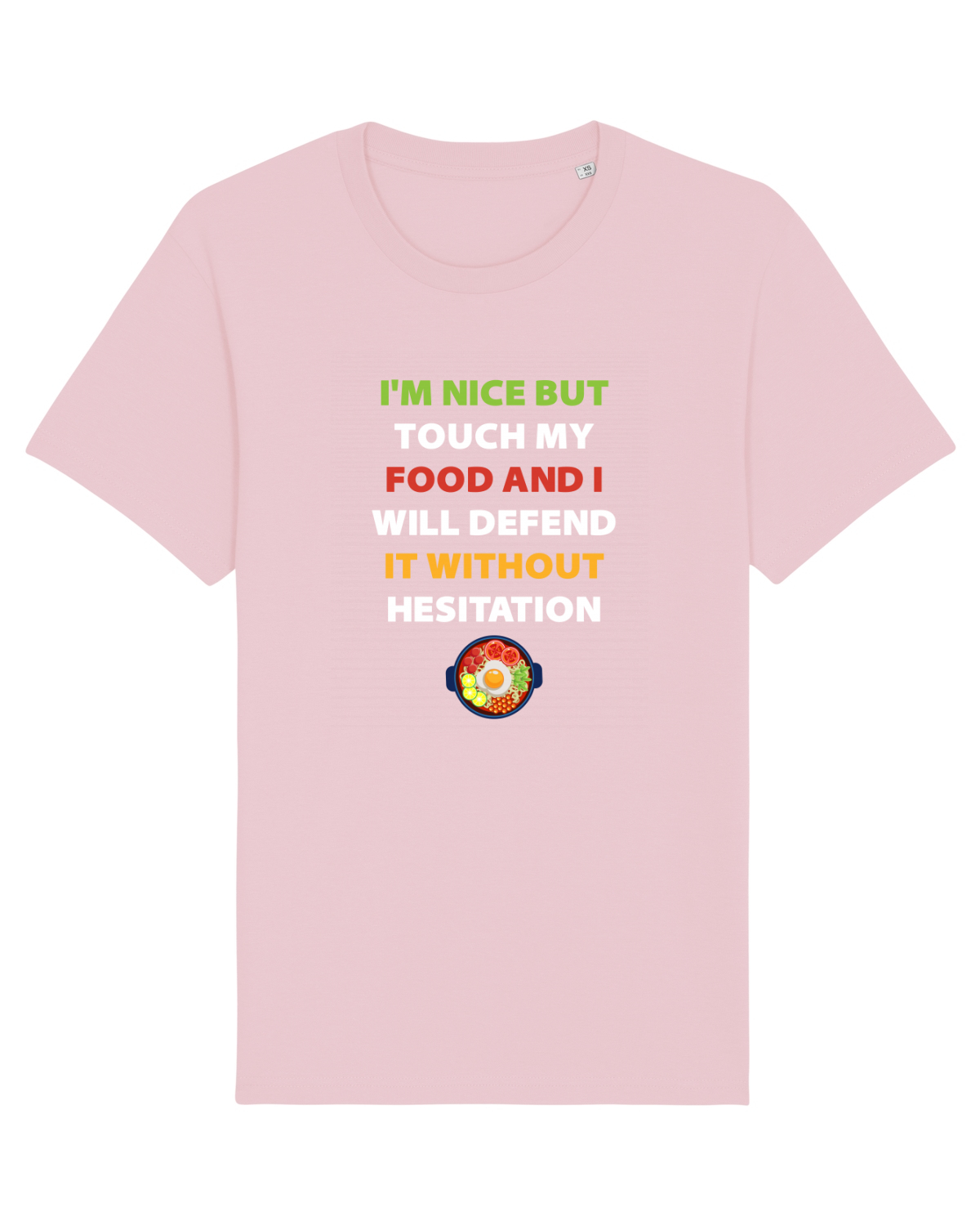 Tricou mânecă scurtă Unisex Rocker Cotton Pink