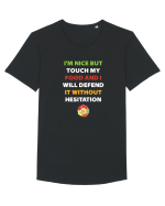 FOOD Tricou mânecă scurtă guler larg Bărbat Skater