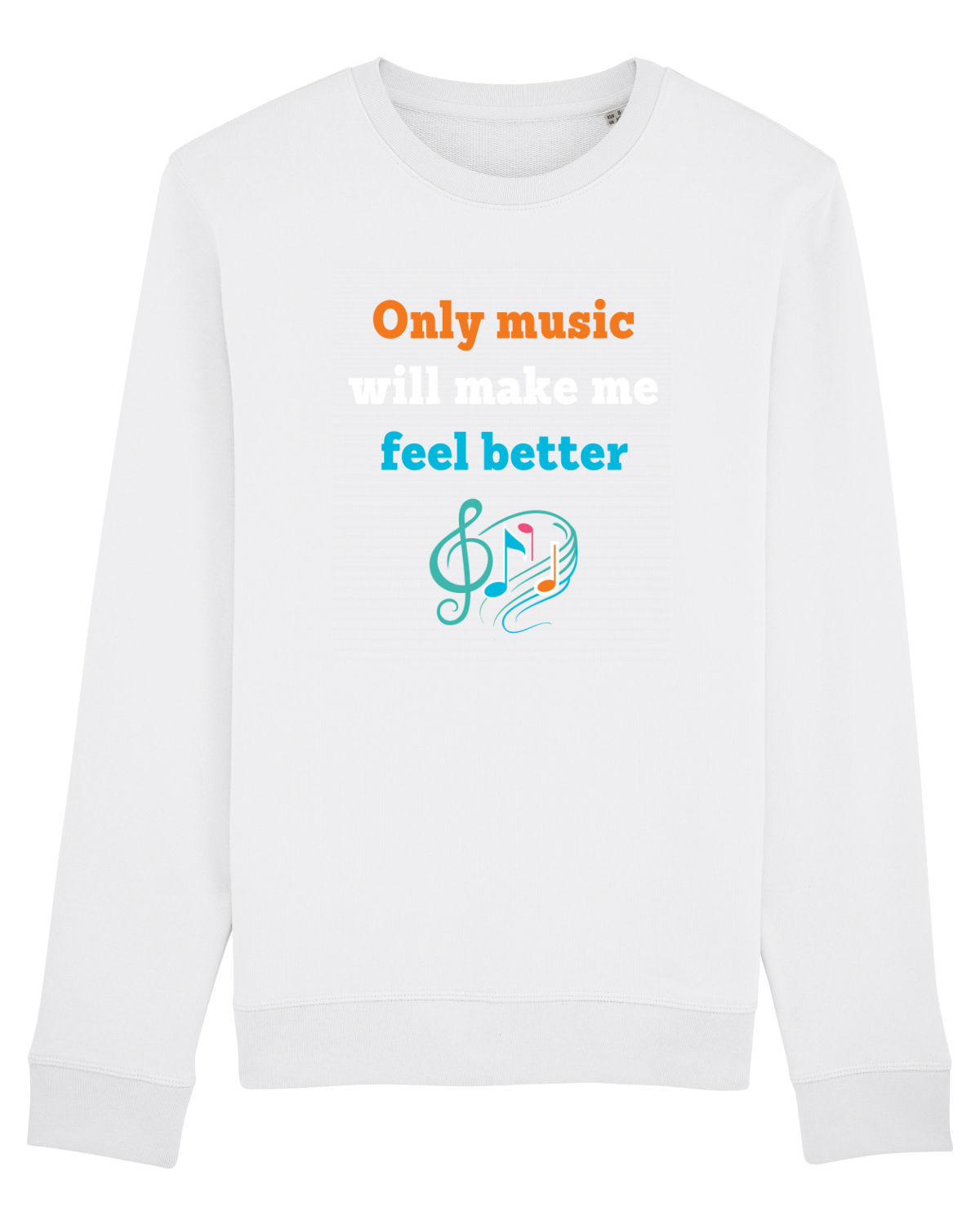 Bluză mânecă lungă Unisex Rise White