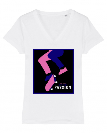 Skateboard Passion White