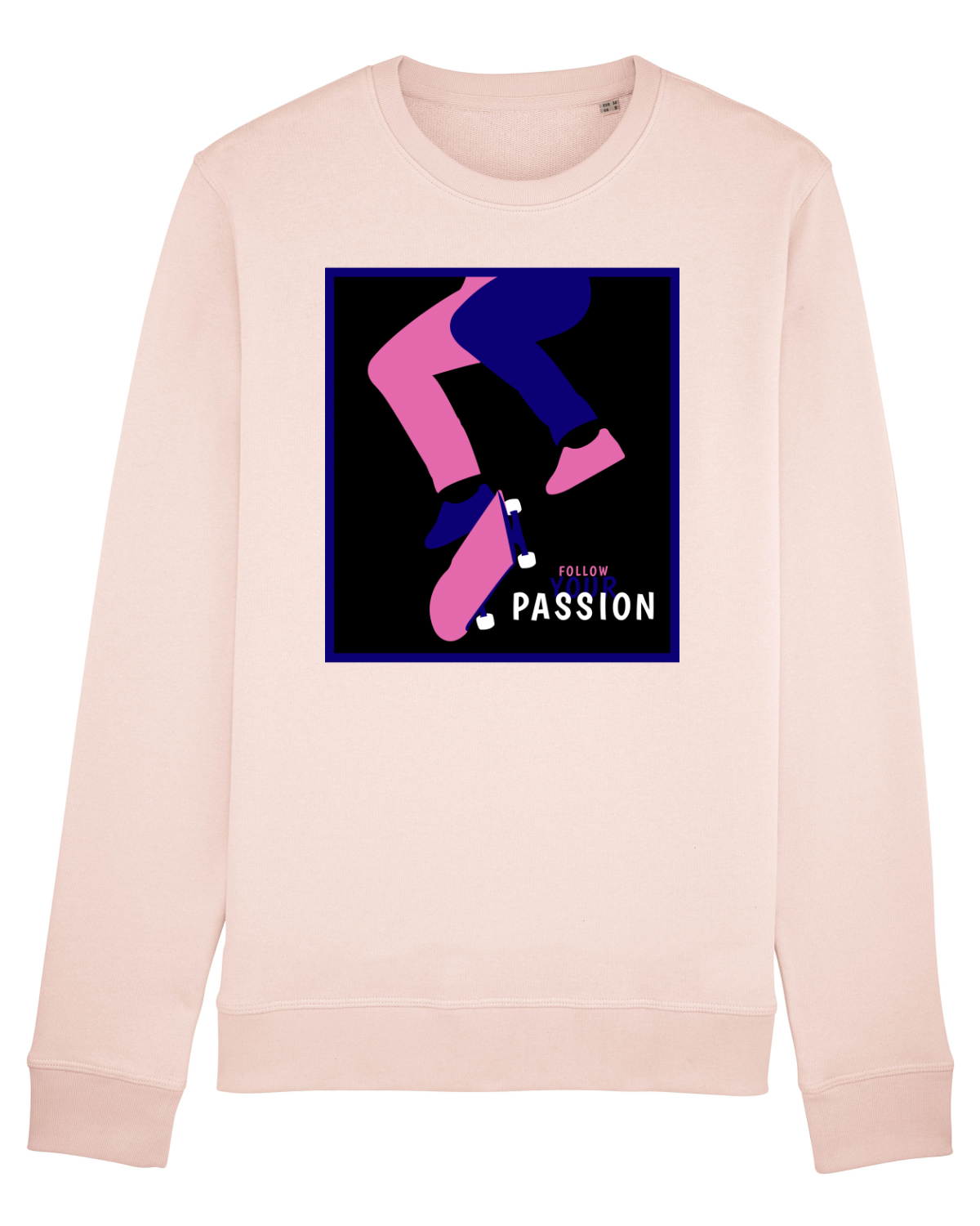 Bluză mânecă lungă Unisex Rise Candy Pink