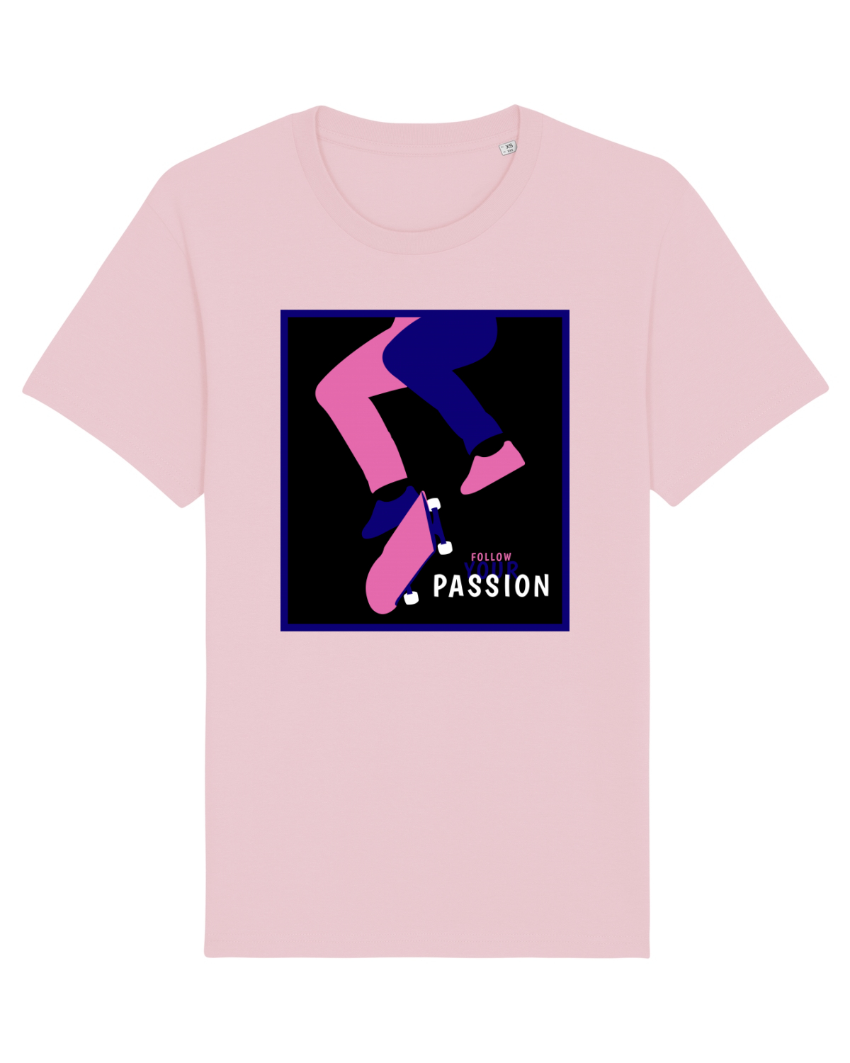 Tricou mânecă scurtă Unisex Rocker Cotton Pink