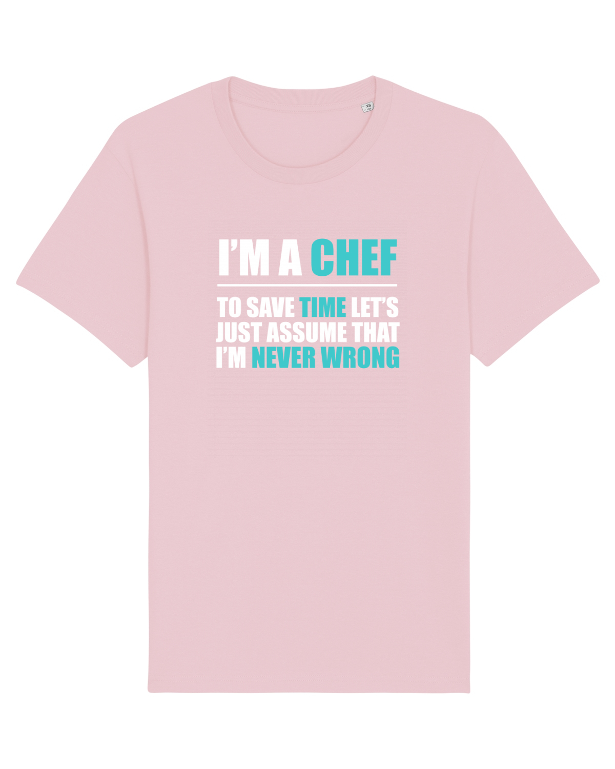 Tricou mânecă scurtă Unisex Rocker Cotton Pink