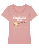 BANJO Tricou mânecă scurtă guler larg fitted Damă Expresser