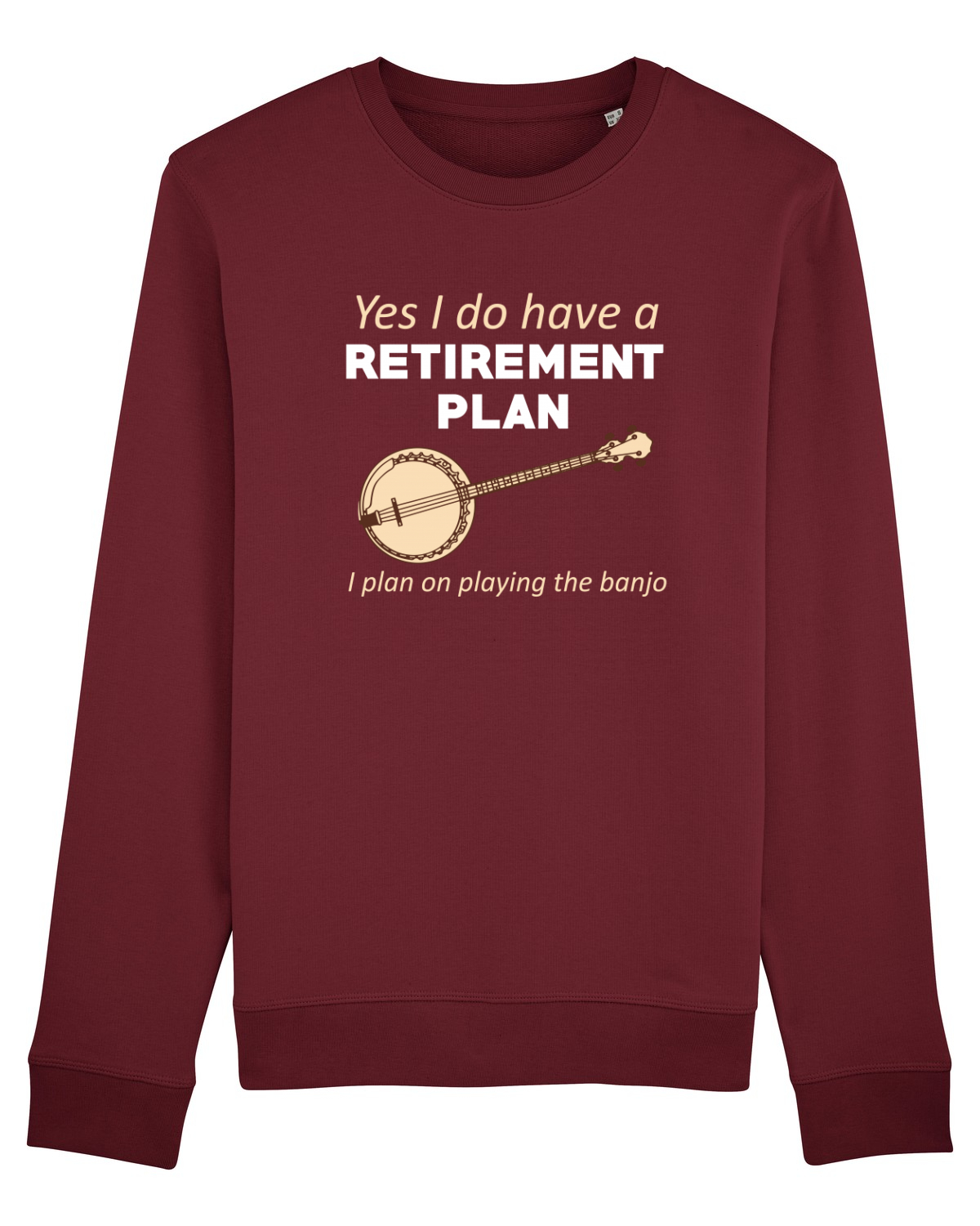 Bluză mânecă lungă Unisex Rise Burgundy