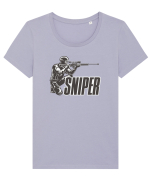 Sniper Tricou mânecă scurtă guler larg fitted Damă Expresser