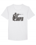 Sniper Tricou mânecă scurtă guler larg Bărbat Skater