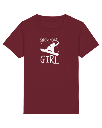 Snowboard Girl Burgundy