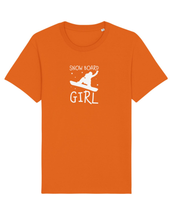 Snowboard Girl Bright Orange