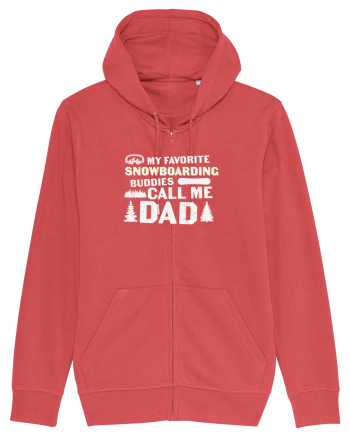 My Favorite Snowboard Buddies Call Me Dad Carmine Red