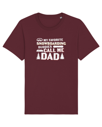 My Favorite Snowboard Buddies Call Me Dad Burgundy