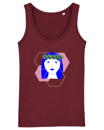 Blue Girl Burgundy