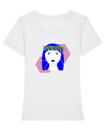 Blue Girl White