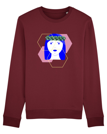 Blue Girl Burgundy