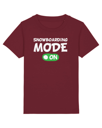 Snowboarding Mode On Burgundy