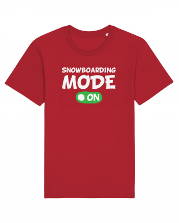 Snowboarding Mode On Tricou mânecă scurtă Unisex Rocker