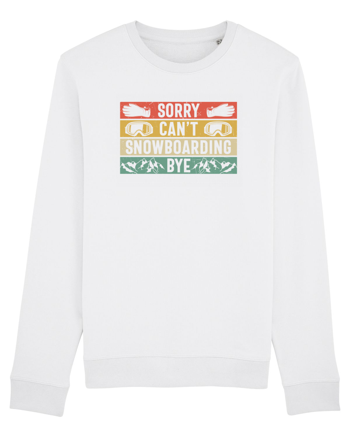 Bluză mânecă lungă Unisex Rise White