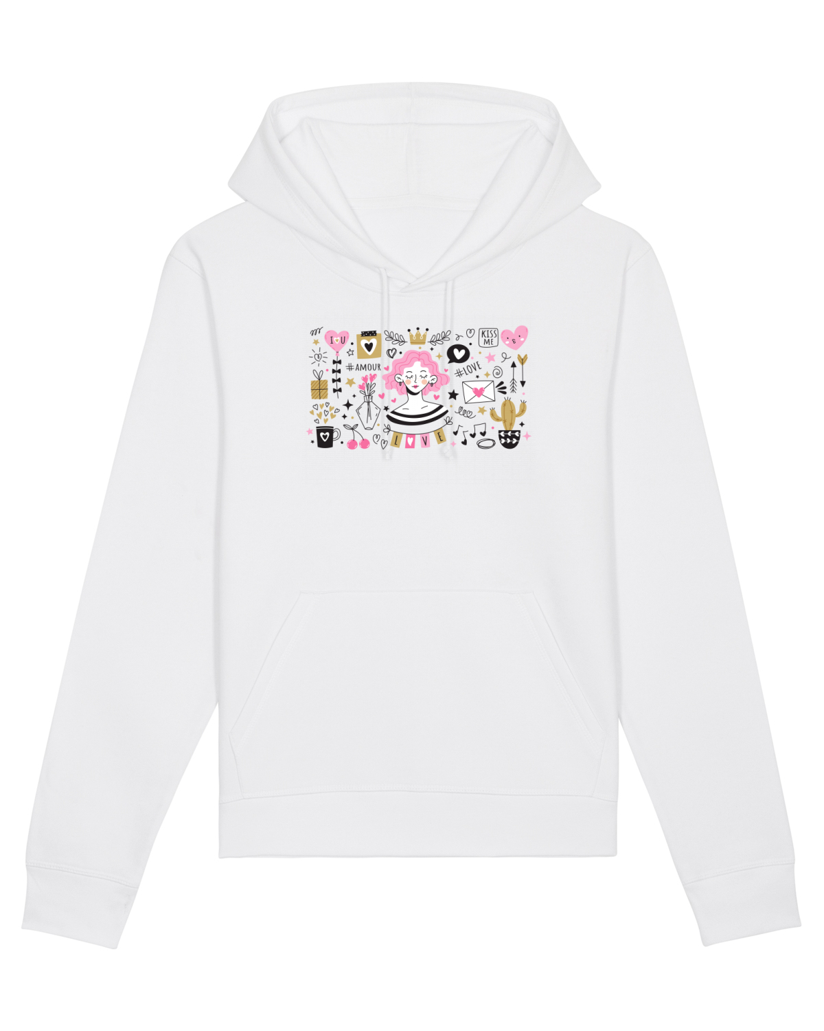 Hanorac Unisex Drummer White
