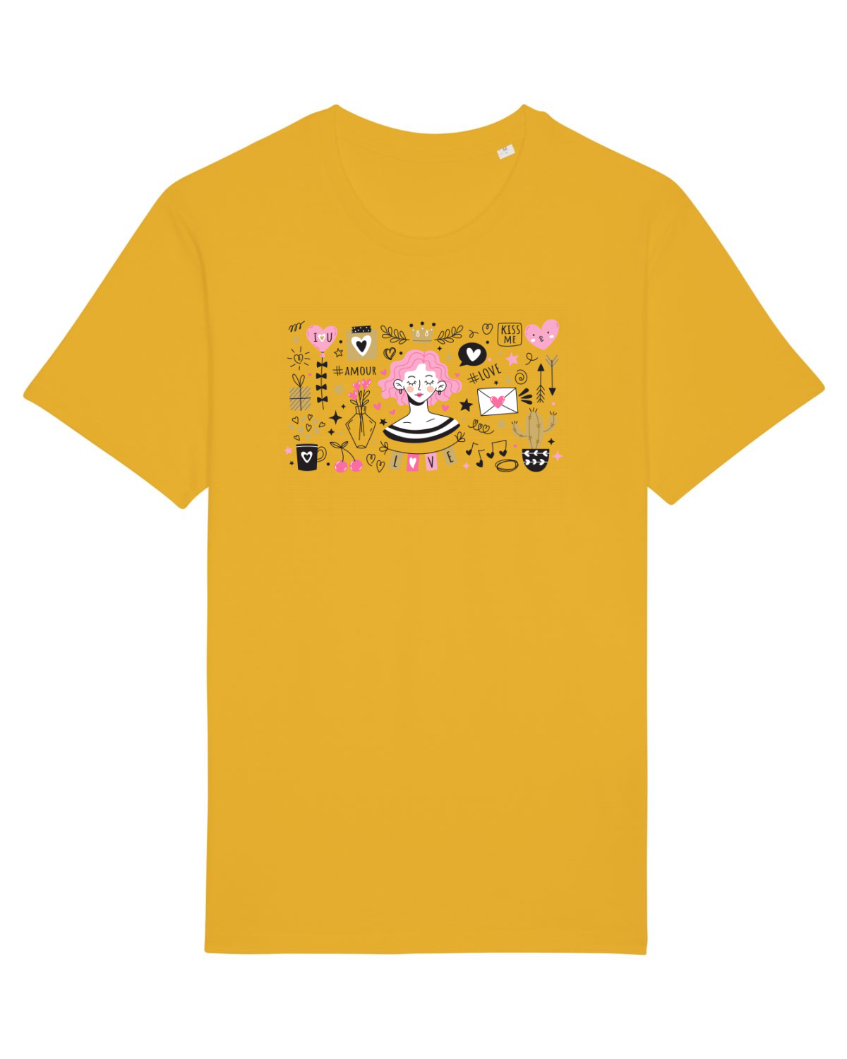 Tricou mânecă scurtă Unisex Rocker Spectra Yellow